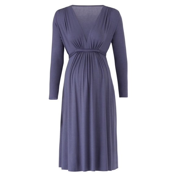 Rachel Pally Dresses & Skirts - RACHEL PALLY • Slate Blue Long Sleeve Maternity Dress